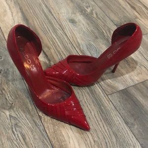ALDO Red Patent Leather Pump Heel. Size 41 (Us 10)